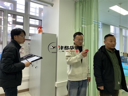 中卫银川装修公司|中卫某院装修改造施工现场复尺 