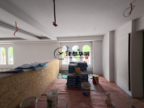 中卫装修公司|中卫酵雅餐厅设计装修项目施工后期进度
