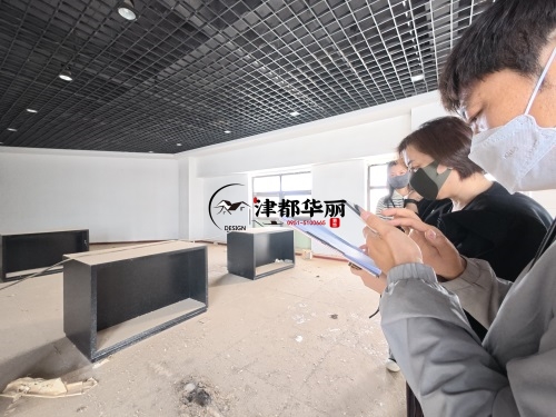 中卫装修公司|中卫海乐酒店装修设计现场勘察